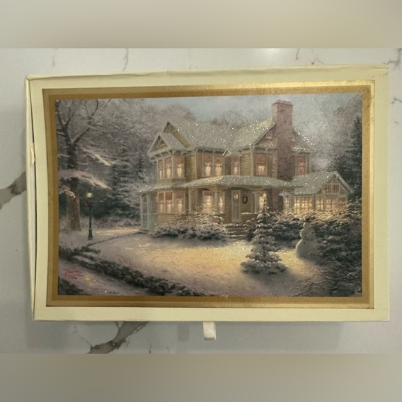 Vintage Hallmark Thomas Kincaid Christmas card set - Picture 6 of 8